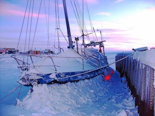 Gary Ramos’s Arctic Wanderer, wintering over in 2006 in Cambridge Bay © SW